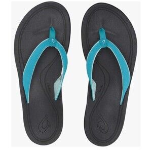 Olukai Women’s Punua Flip Flops Sandals Kai Blue Dark Shadow Sz 11 NWT